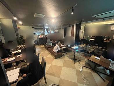 写真：パーティの様子