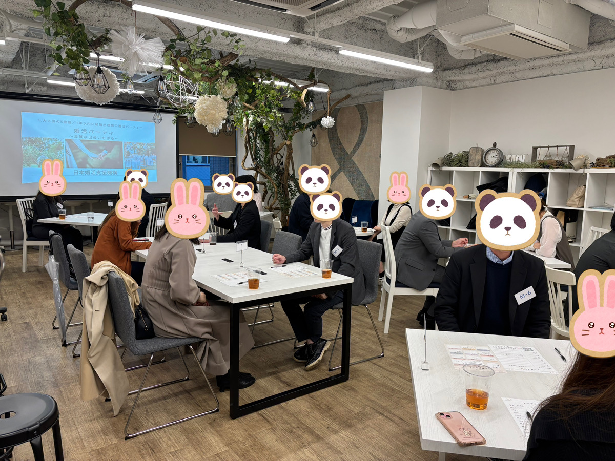 写真：パーティの様子