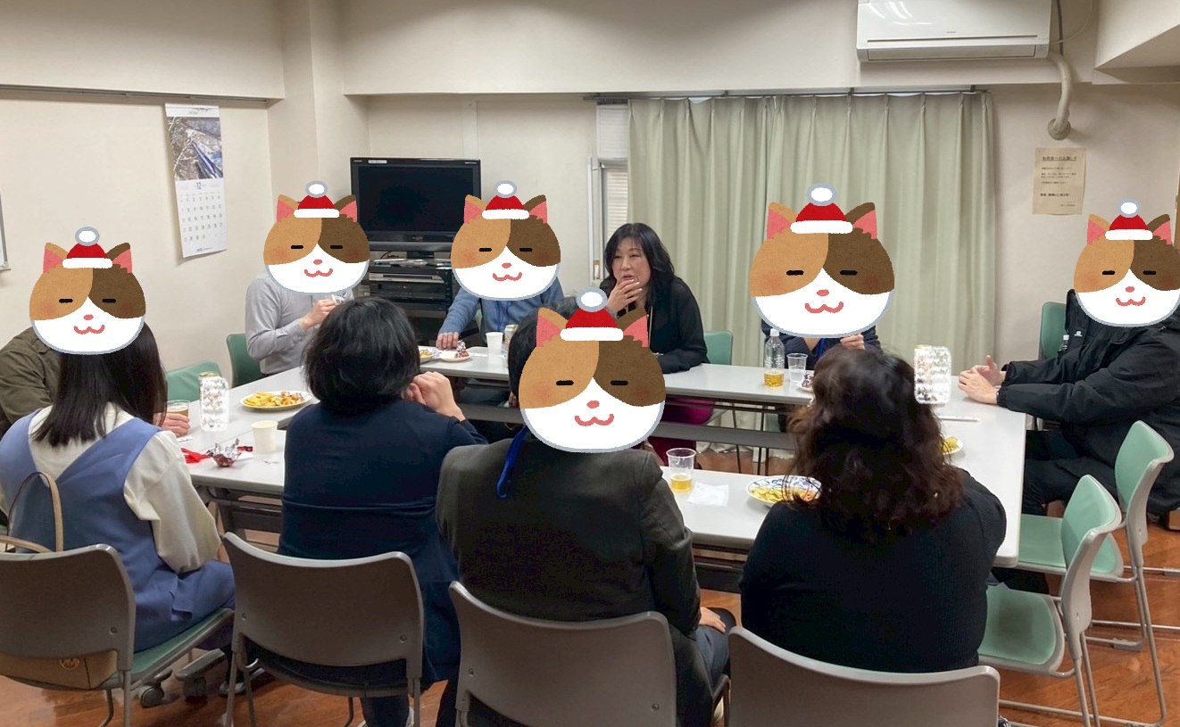 写真:パーティの様子